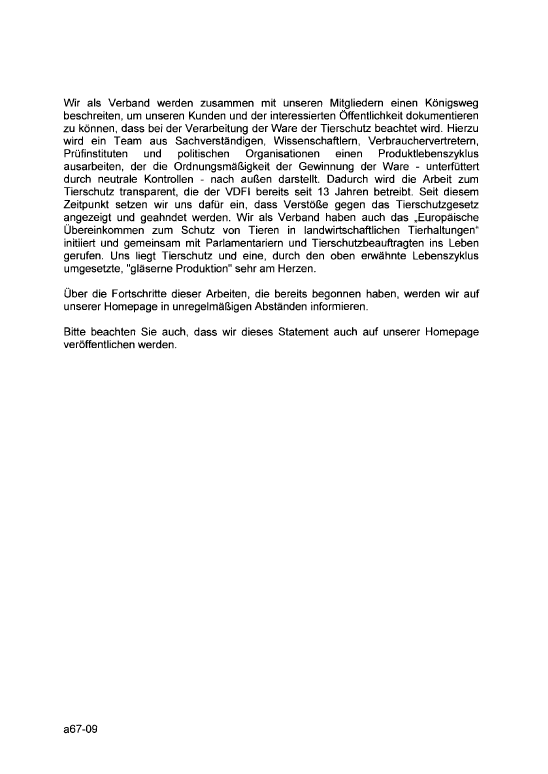 Déclaration du VDFI du 20.08.2009 - page 2