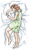 Position semi-fœtale :
