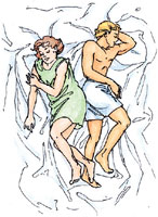 Position fesses contre fesses