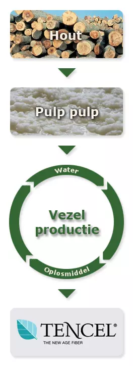 Grafiek: Productie van lyocell / Tencel