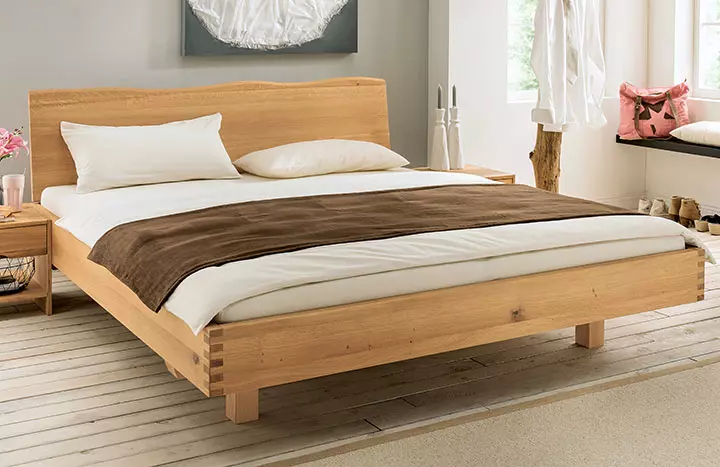 Mevrouw antenne Mortal Massief houten bed in de maat 160x200 cm | allnatura België