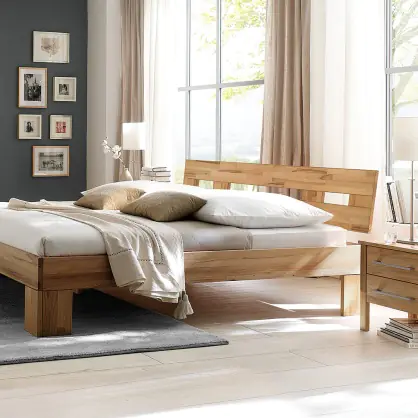 Massief houten bed Molara