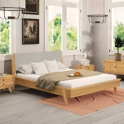 Massief houten bed Lasala