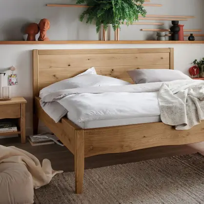 Massief houten bed Grivola