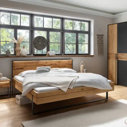 massief houten bed Fira