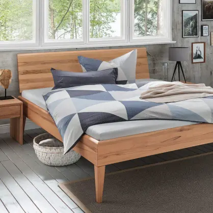 Massief houten bed Alasco