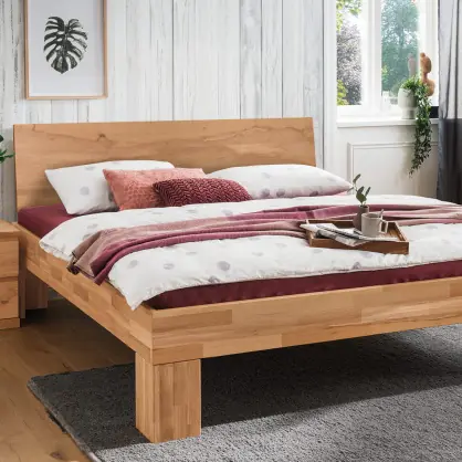 Massief houten bed Cepo