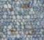 Handgeweven scheerwollen vloerkleed in kleurstelling duifblauw