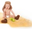 Peau d'agneau haut de gamme, également utilisable comme tapis pour les câlins ou le jeu Peau d'agneau naturelle sur une chaise dans la chambre de bébé