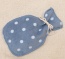 Puntino in de kleurstelling blauw met witte stippen Kleurstelling blauw met witte stippen
