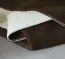 Combinaison de couleurs brun foncé/blanc avec revêtement 100% coton