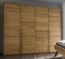 Moderna kleerkast, 4-deurs, massief wild eiken, met passe-partout Moderna massief houten kleerkast, 4-deurs in wild eiken met passe-partout