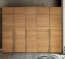 Moderna kleerkast, 5-drs., massief kernbeuken zonder passepartout Moderna massief houten kleerkast, 5-deurs kernbeuken - zonder passepartout