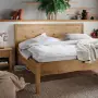 Grivola massief houten bed - modern rustiek in opvallend wild eiken