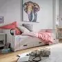 Ensemble de tiroirs - Un espace de rangement précieux pour le lit simple Lucena