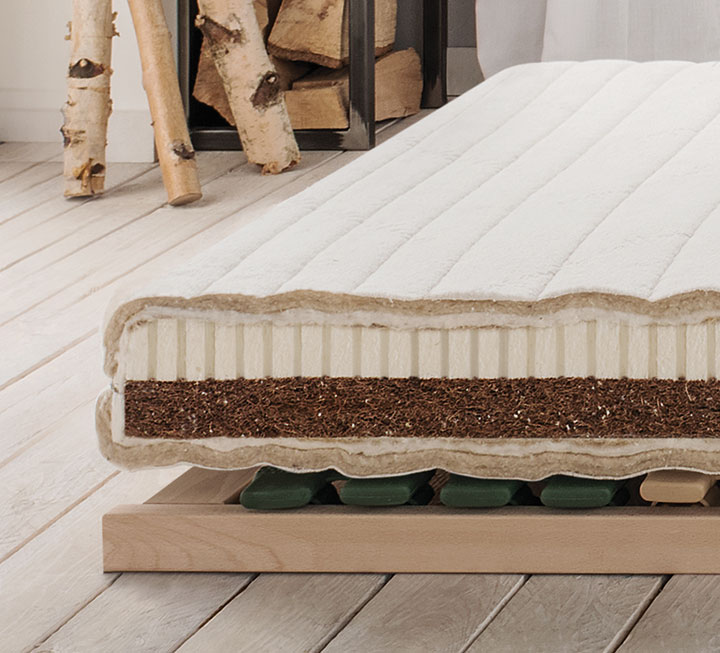 Natuurlatex-kokos kindermatras "Vita-Junior" Natuurlatex-kokos kindermatras "Vita-Junior"