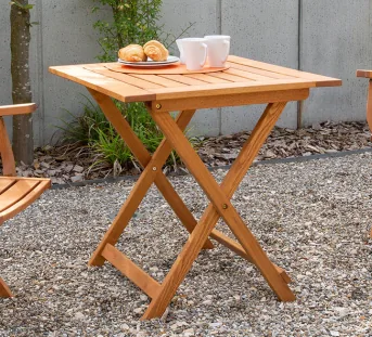 Table de jardin confortable Estiva avec fonction pliante pratique