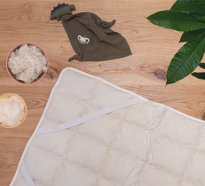 Hennep onderdekbed voor baby's Canapa Hennep onderdekbed voor baby's Canapa