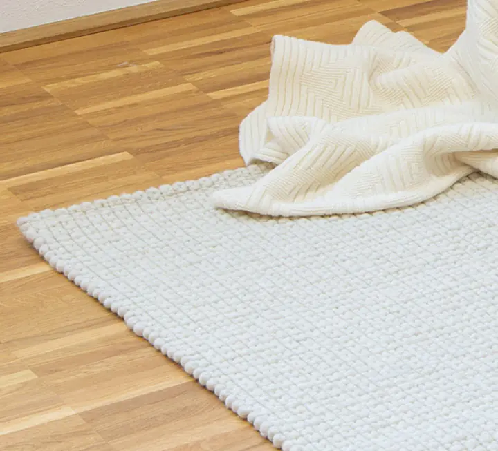 the carpet Tapis tissé à la main en Wool de Premium , tapis en laine de  fibres