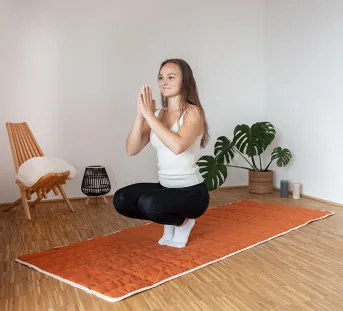 ▻ Tapis de yoga en matériaux rigoureusement écologiques