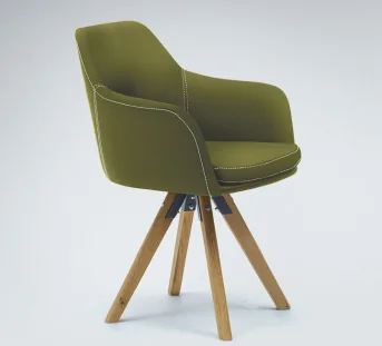 Comfortabele stoel in modern ontwerp