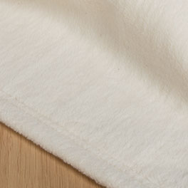 Couverture polaire en coton bio non blanchi et non teinté