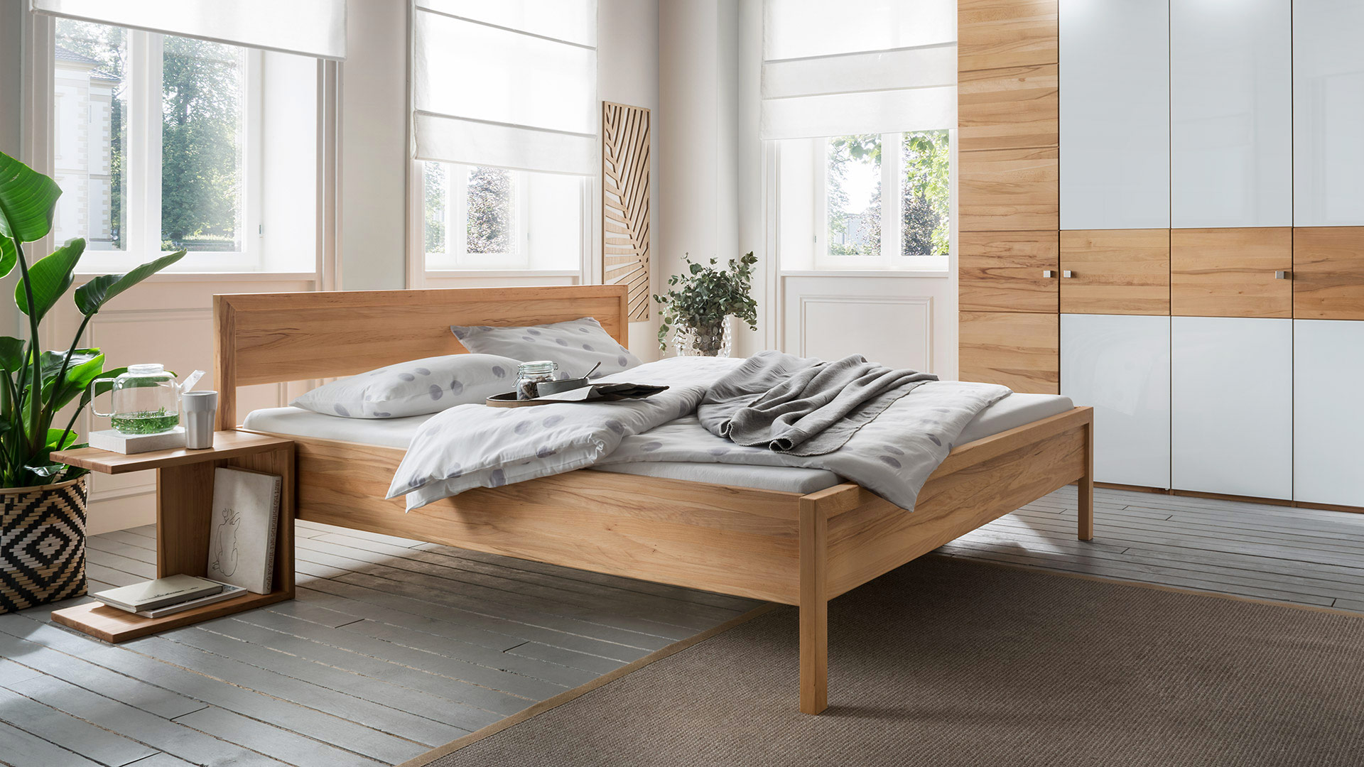 motief Haiku systematisch Massief houten bed "Silia" | allnatura België
