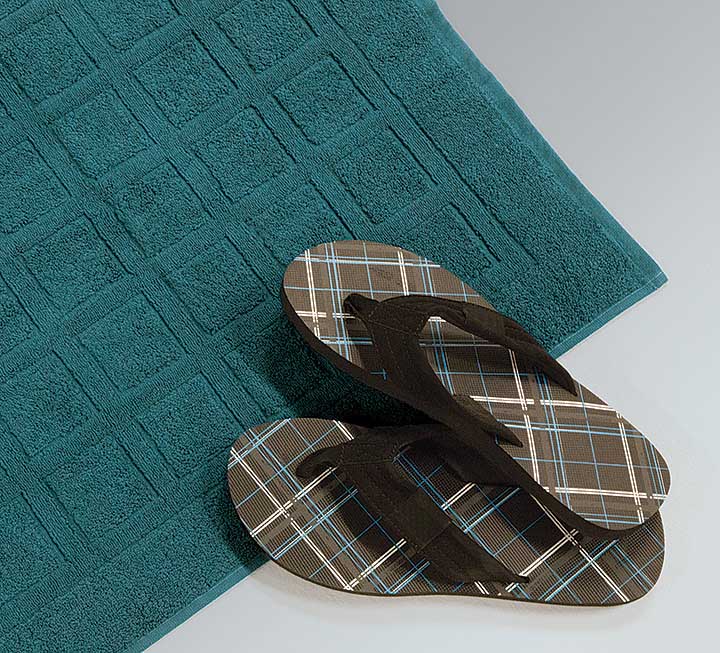 Badmat in klassiek design - hier in de kleur petrol Badmat in klassiek design - hier in de kleur petrol